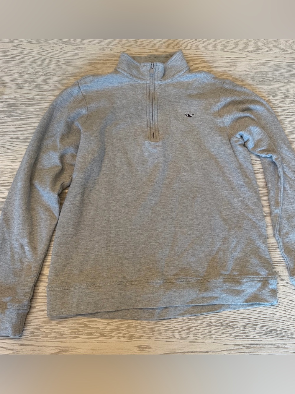 Vineyard Vines YM Quarter-Zip Pullover Sweater - Gray